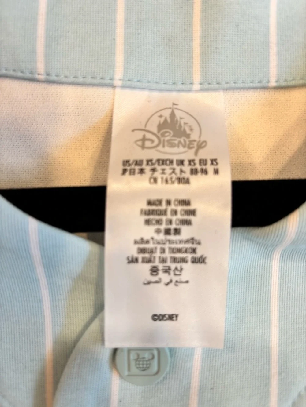 NWT Walt Disney World Pinstripe Baseball Jersey Size XS - Picture 4 of 5